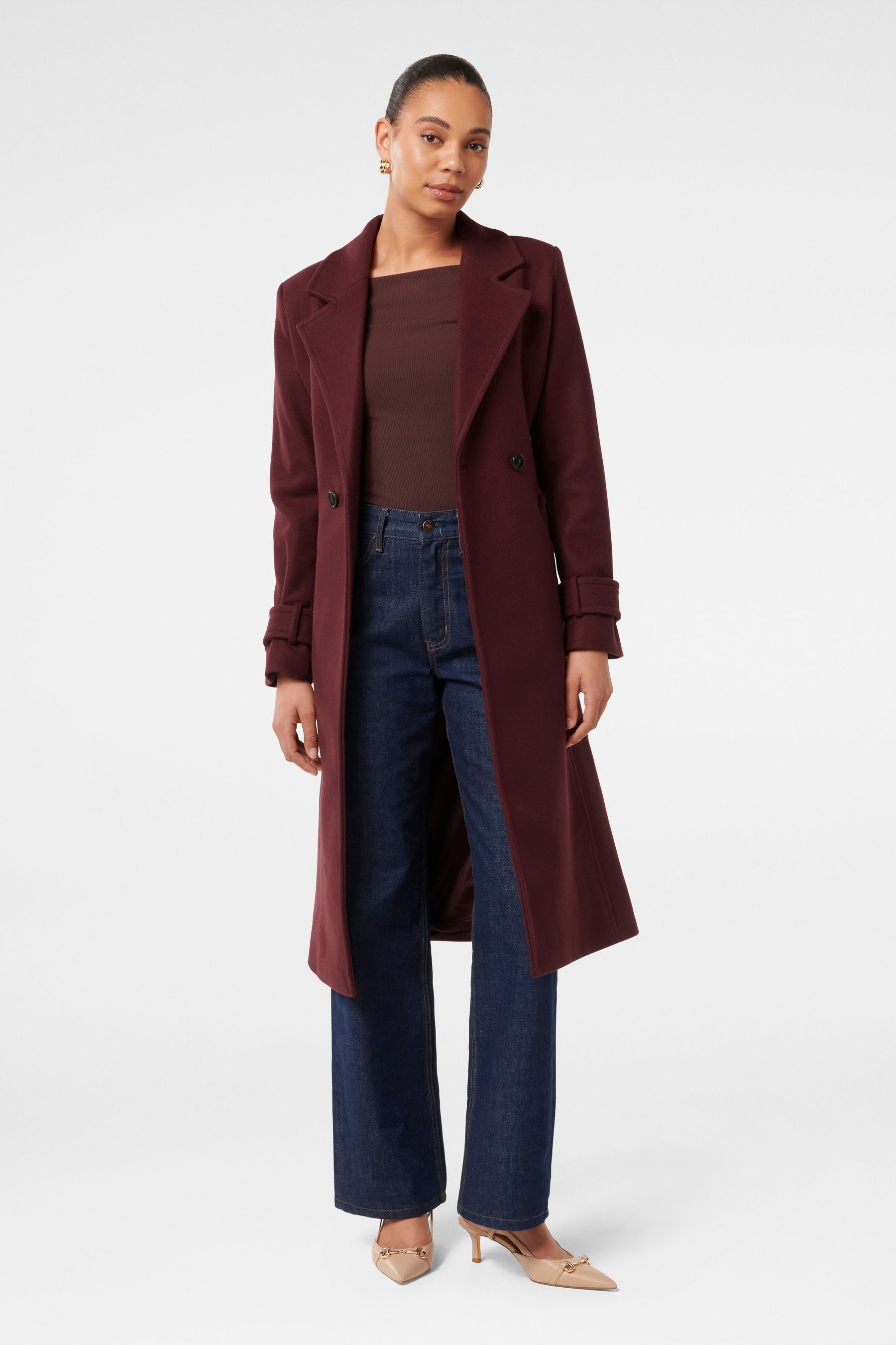 Buy Forever New Purple Bella Wrap Coat from Next Luxembourg