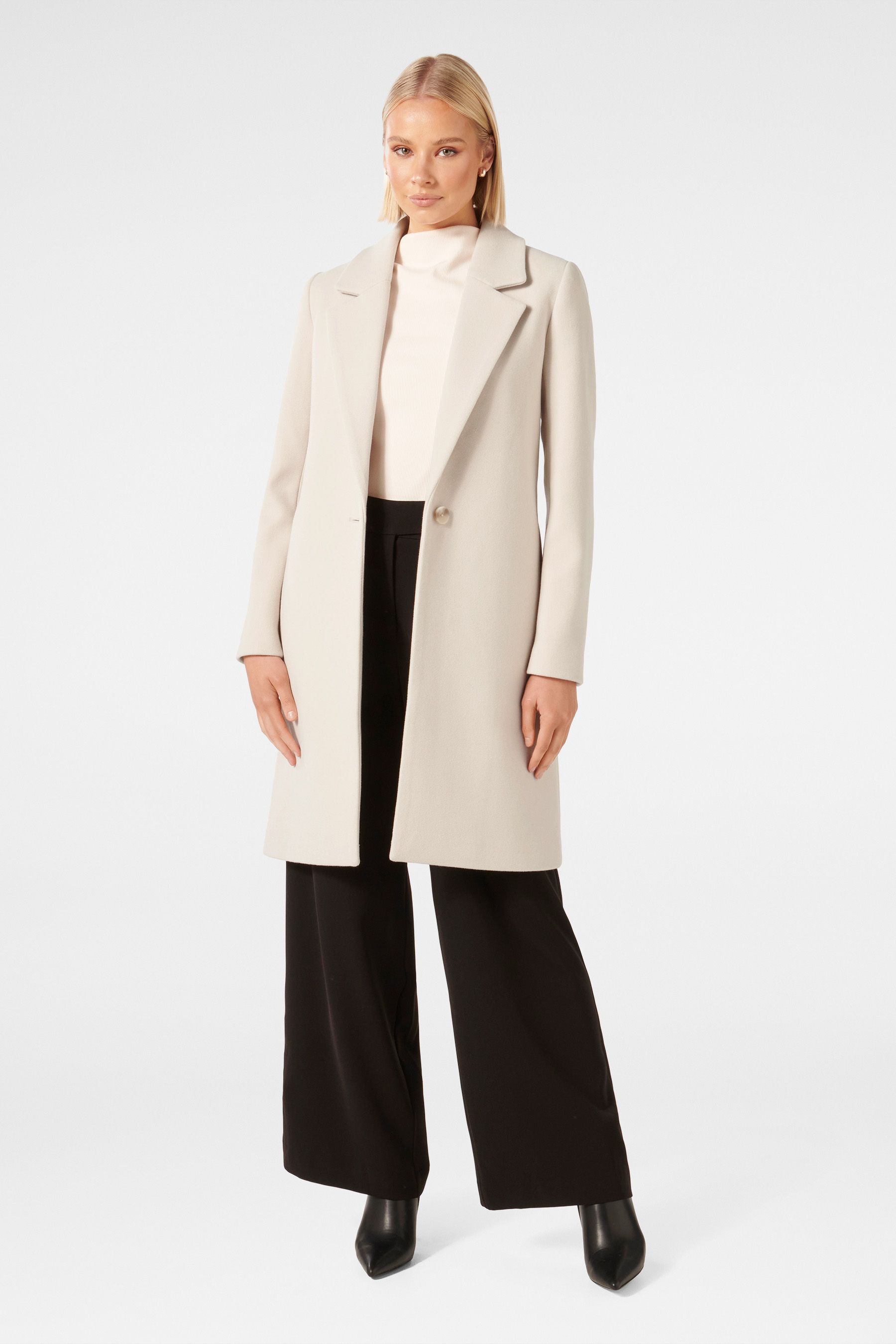 Buy Forever New Cream Billie Longline Coatigan from the Next UK online shop