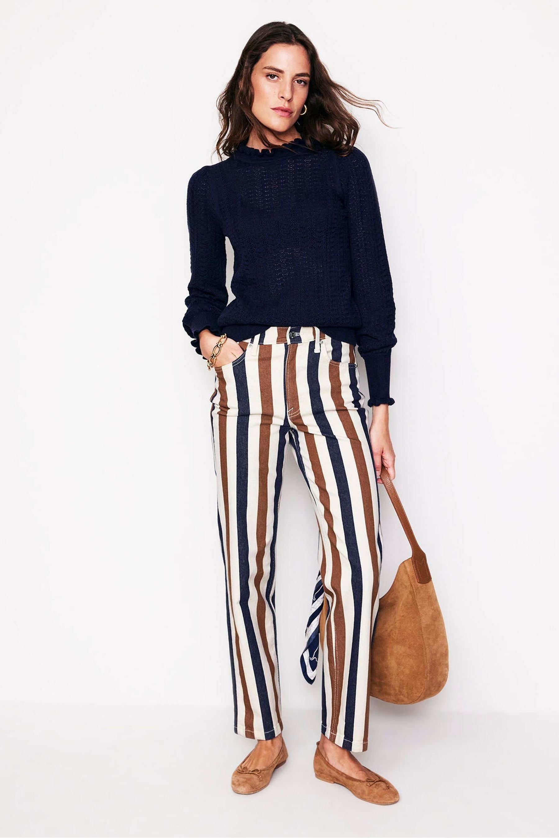 Striped jeans store
