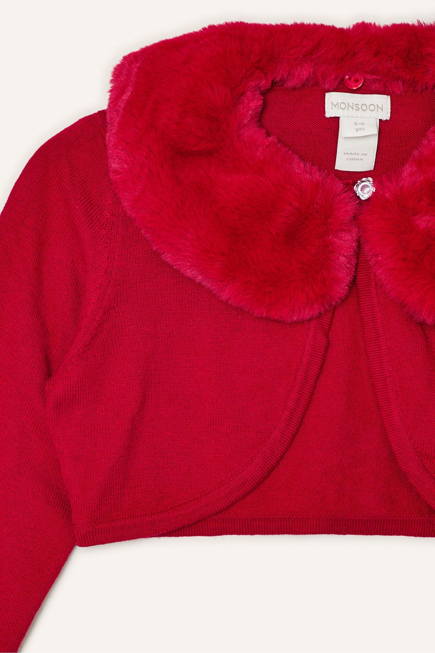 Monsoon red cardigan store