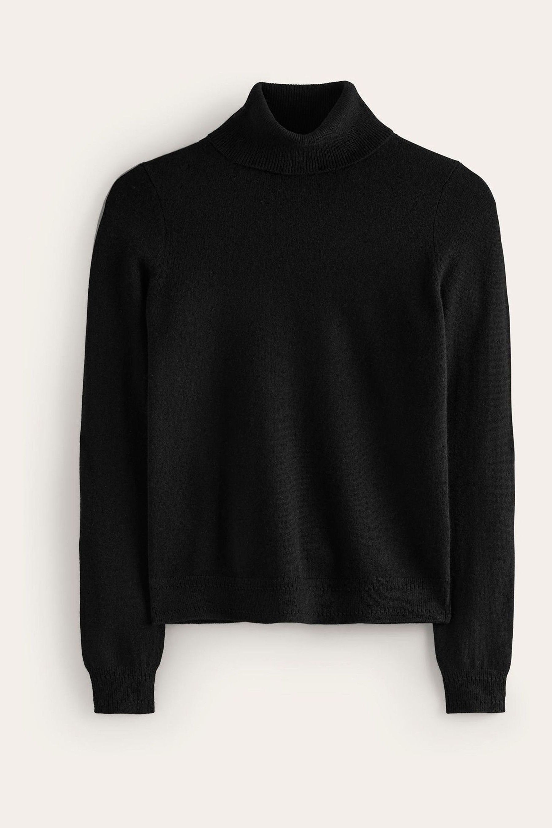 Buy Boden Black Eva Cashmere Roll Neck Jumper from Next Luxembourg