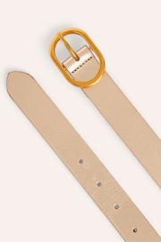 Boden Gold Classic Leather Belt - Image 2 of 3