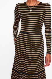 Boden Brown Emma Long Sleeve Jersey Dress - Image 3 of 5