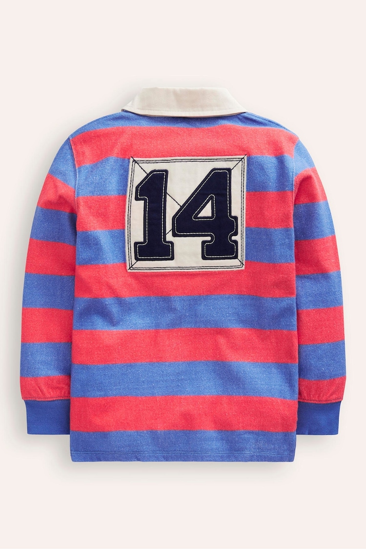 Boden Red 100% Cotton Classic Rugby Shirt - Image 2 of 3