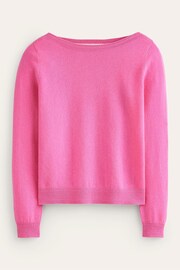 Boden Pink Eva Cashmere Boat Neck Jumper - Image 6 of 6