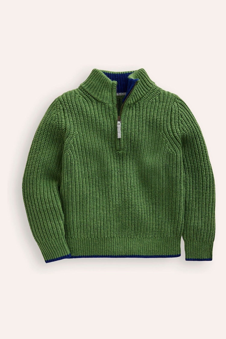 Boden Green Heritage Half-Zip Jumper - Image 1 of 3