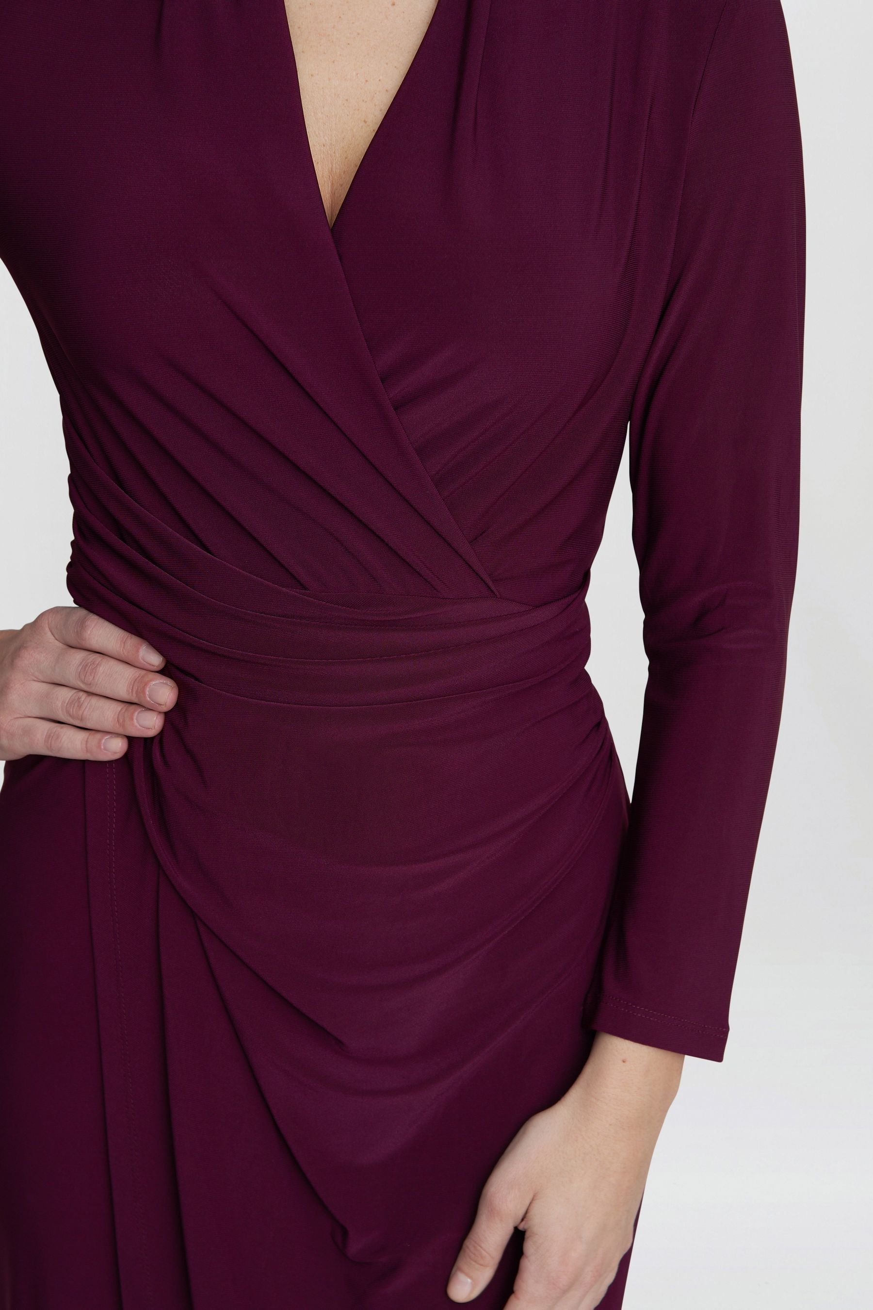 Buy Gina Bacconi Purple Gloria Jersey Wrap Dress from Next Belgium
