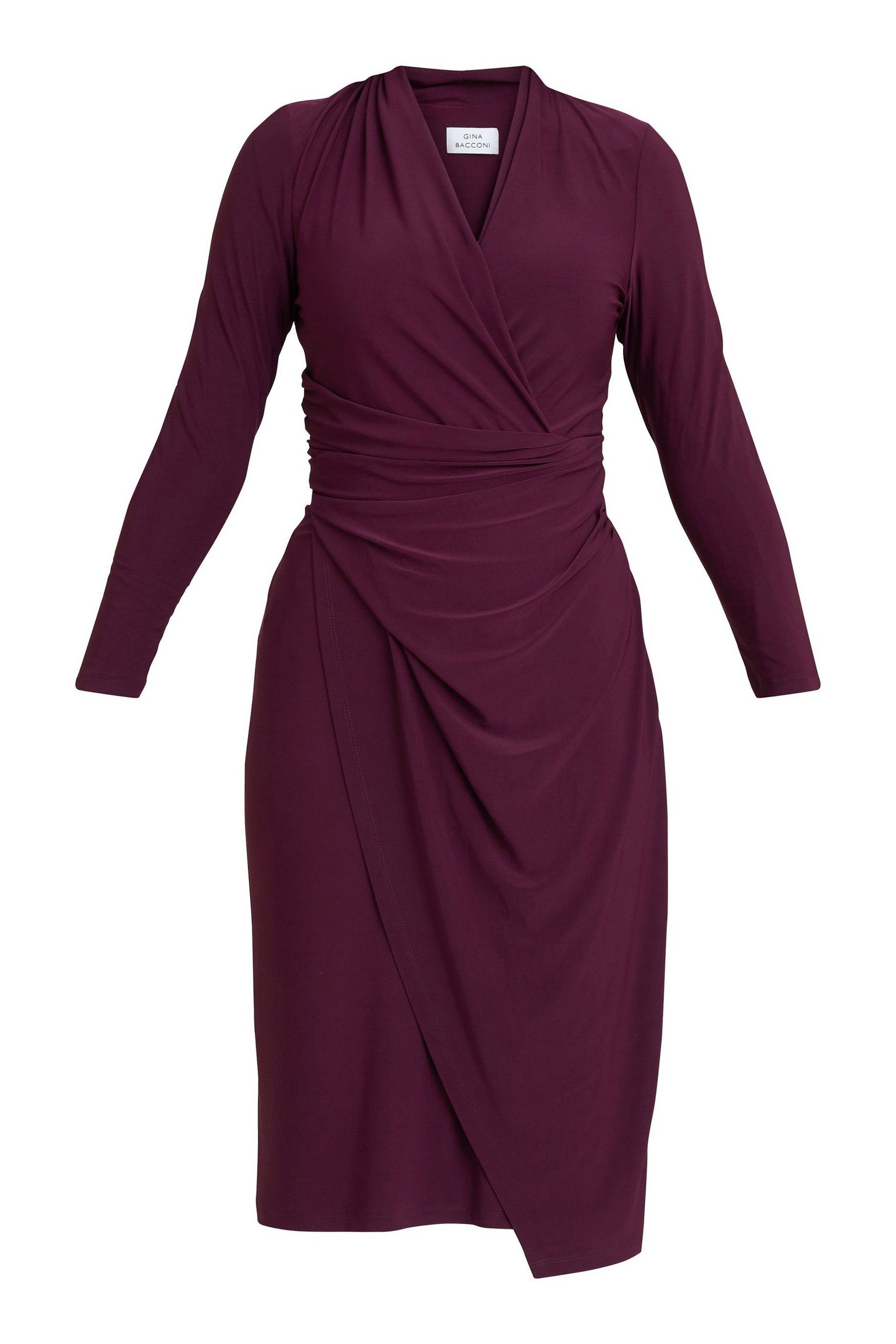 Buy Gina Bacconi Purple Gloria Jersey Wrap Dress from Next Luxembourg