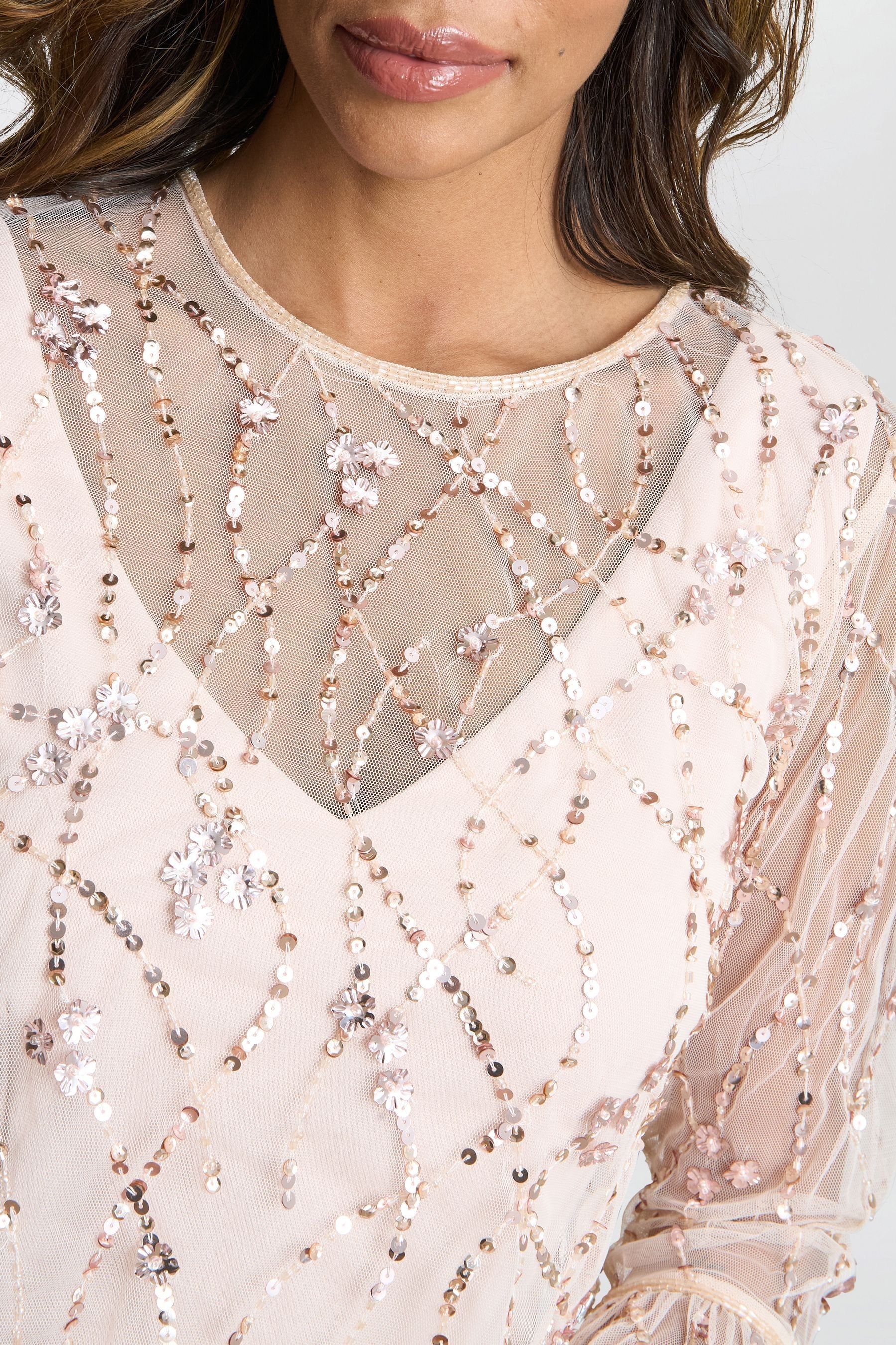 Gina bacconi gold dress outlet