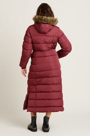 Brakeburn Red Slim Longline Puffer Coat - Image 2 of 4