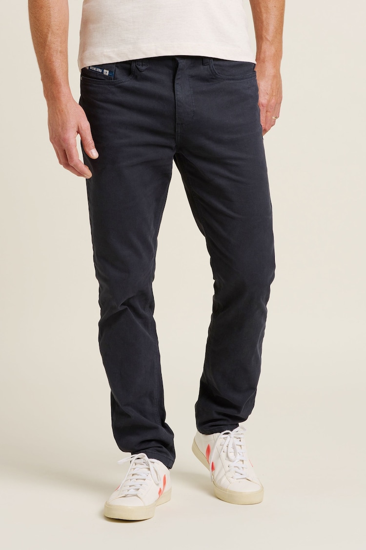 Brakeburn Blue Twill  Chinos - Image 2 of 4