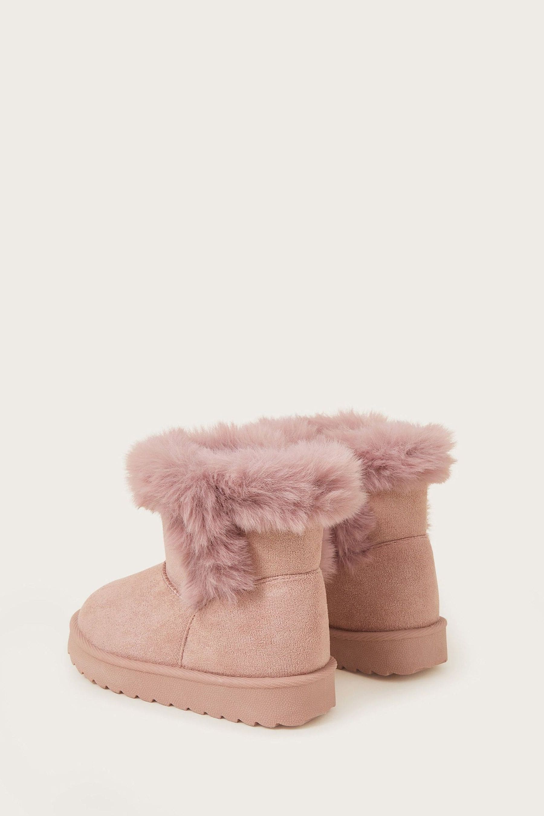 Buy Monsoon Pink Glitter Suedette Ankle Boots from the Next UK online shop