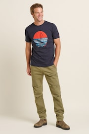 Brakeburn Blue Sunset 100% Cotton T-Shirt - Image 1 of 4