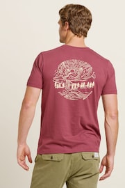 Brakeburn Red Mountains 100% Cotton T-Shirt - Image 3 of 4