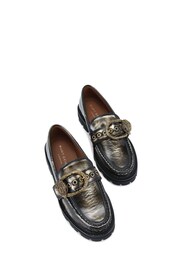 Kurt Geiger London Mayfair Chunky Black Loafers - Image 2 of 5