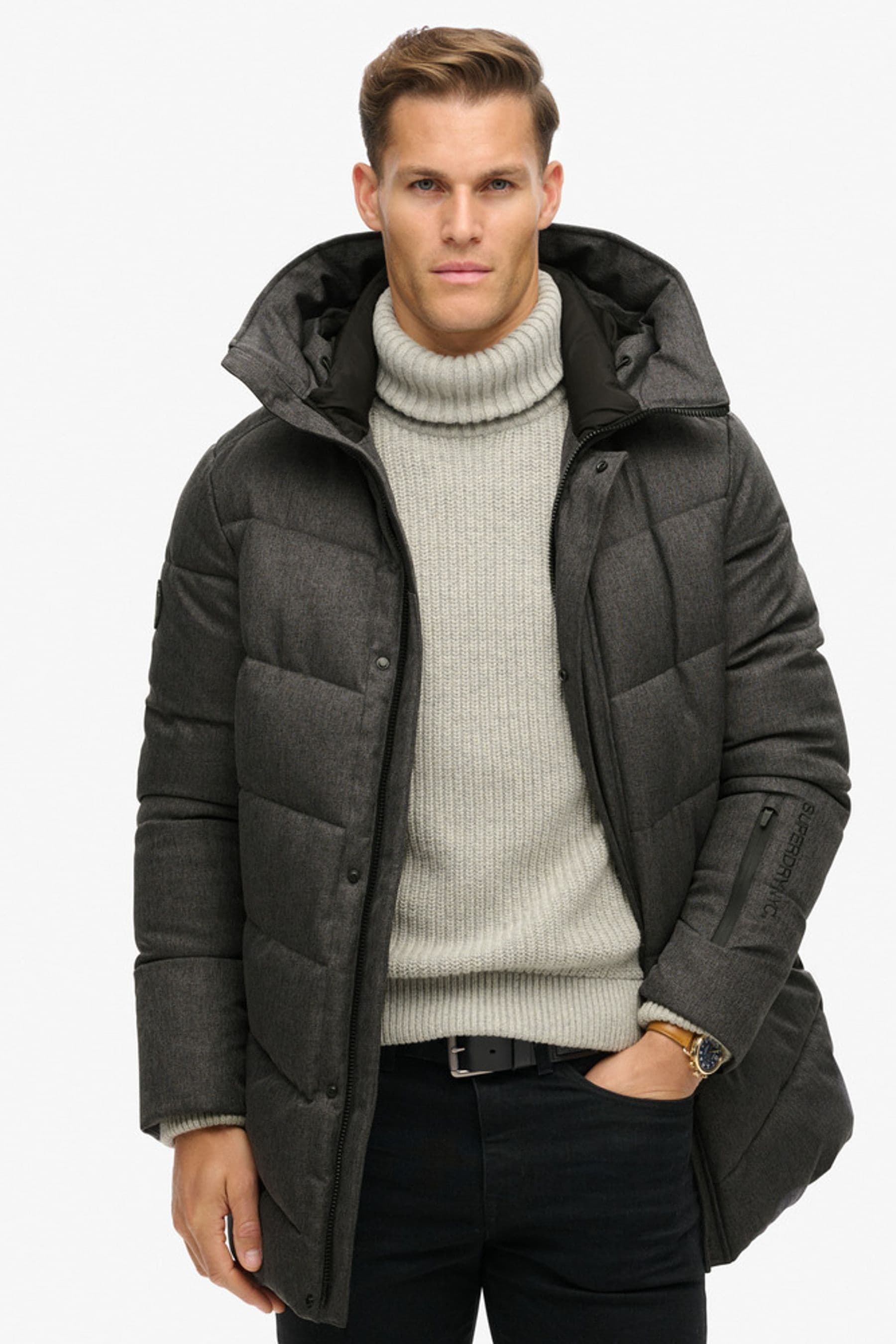 Superdry chevron coat shop