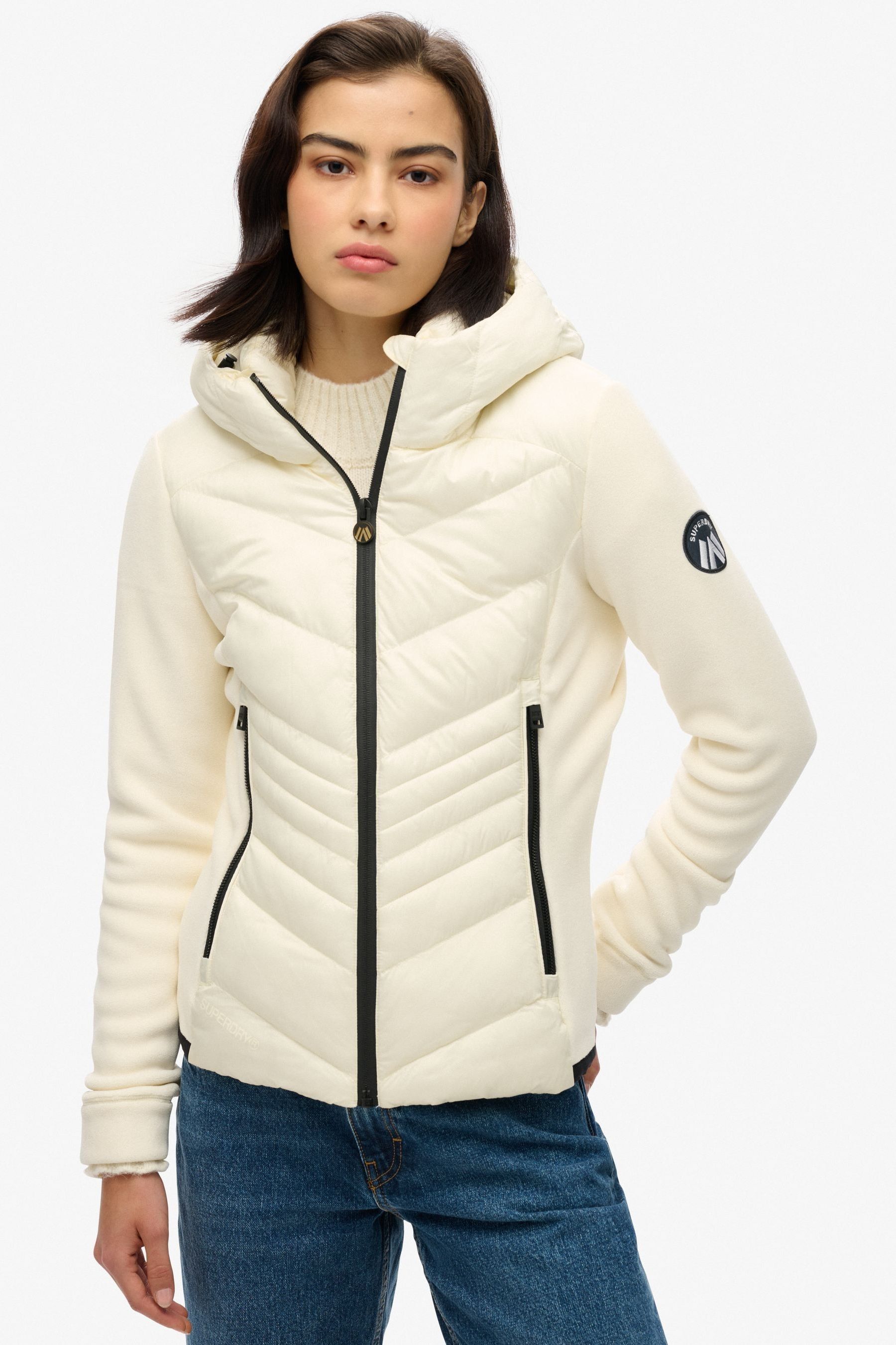 Women's slim fit fleece jacket on sale