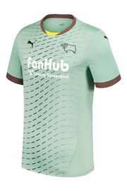 Puma Green Derby County Away Shirt 2024-25 Kids - Image 3 of 3