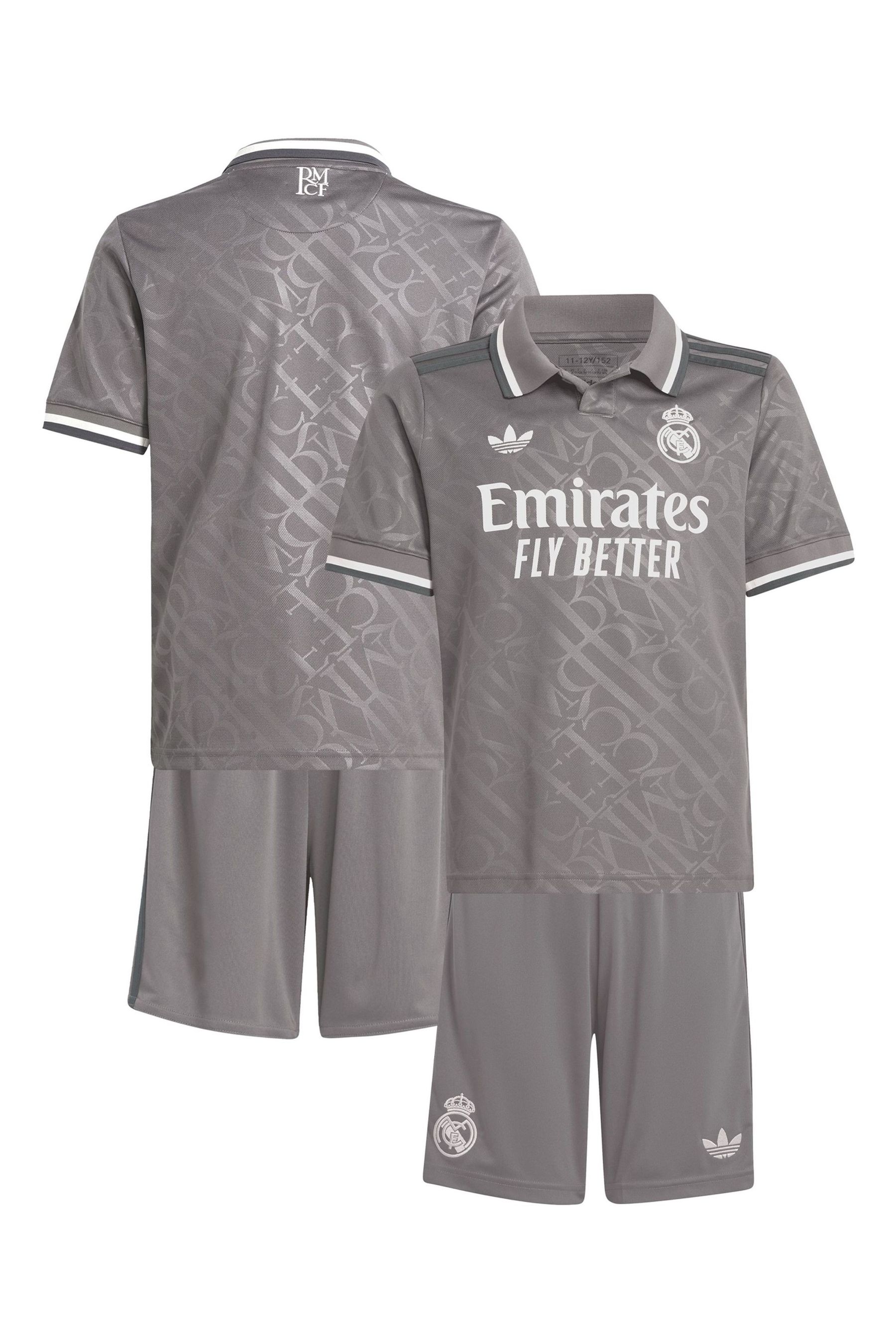 Buy adidas Grey Real Madrid Third Youthkit 2024 25 from the Next UK online shop