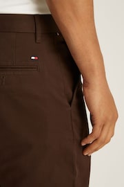 Tommy Hilfiger Brown Denton Pima Cotton Chino Trousers - Image 3 of 5