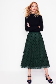 Boden Green Petite Isabella Tulle Midi Skirt - Image 2 of 5