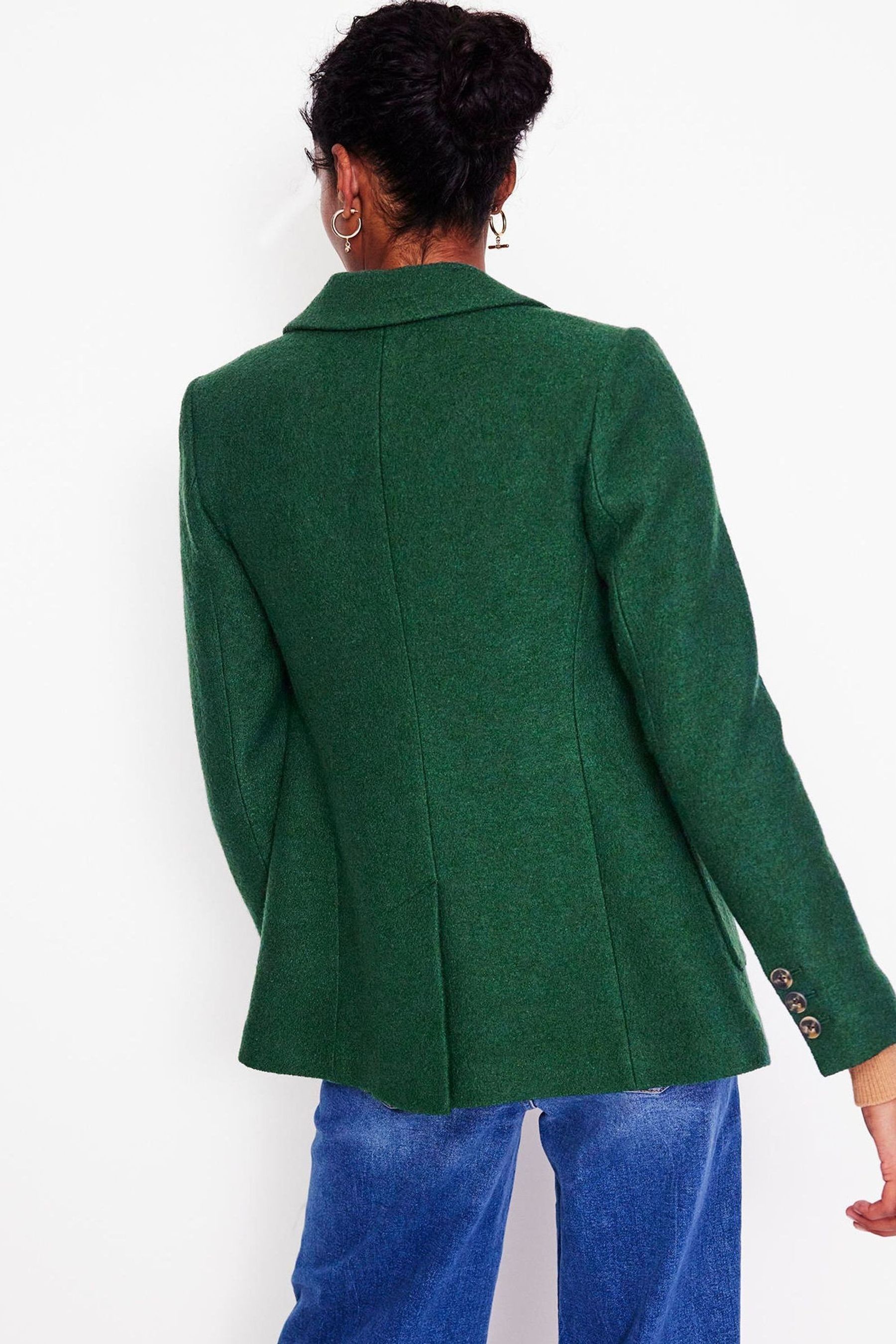 Buy Boden Green Petite Marylebone Textured Blazer from Next Luxembourg