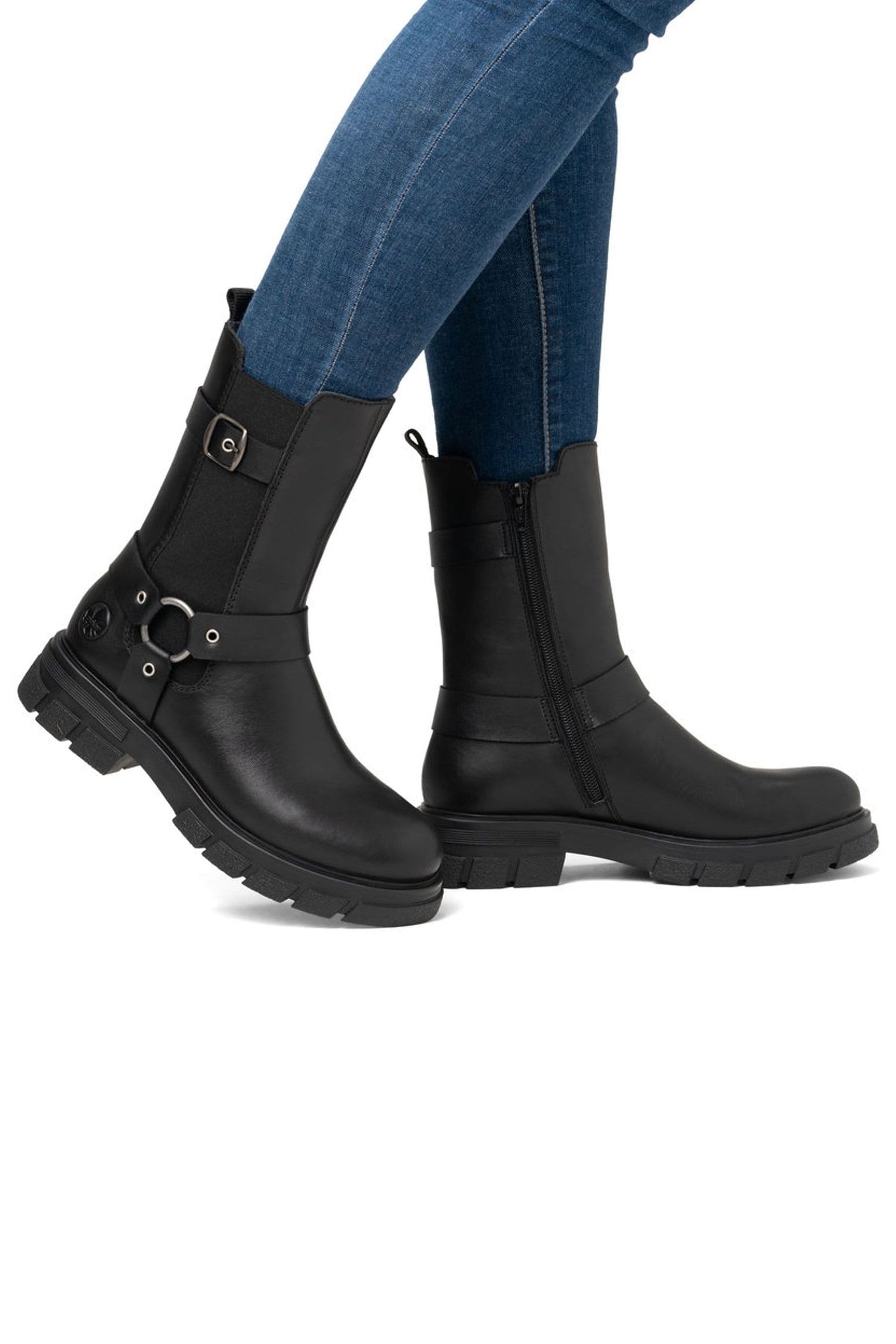 Rieker womens biker boots deals