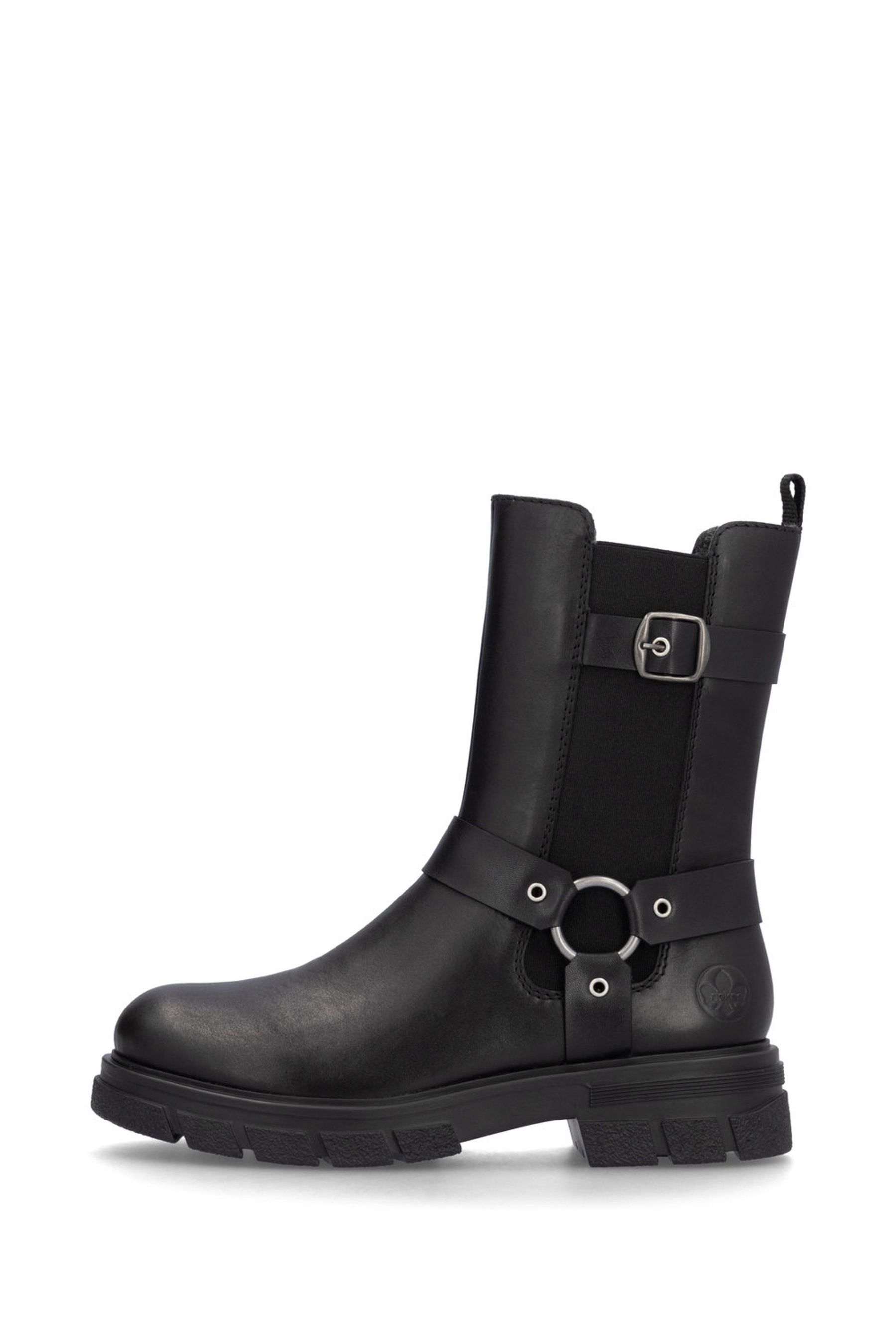 Buy Rieker Womens Biker Chelsea Black Boots from the Next UK online shop