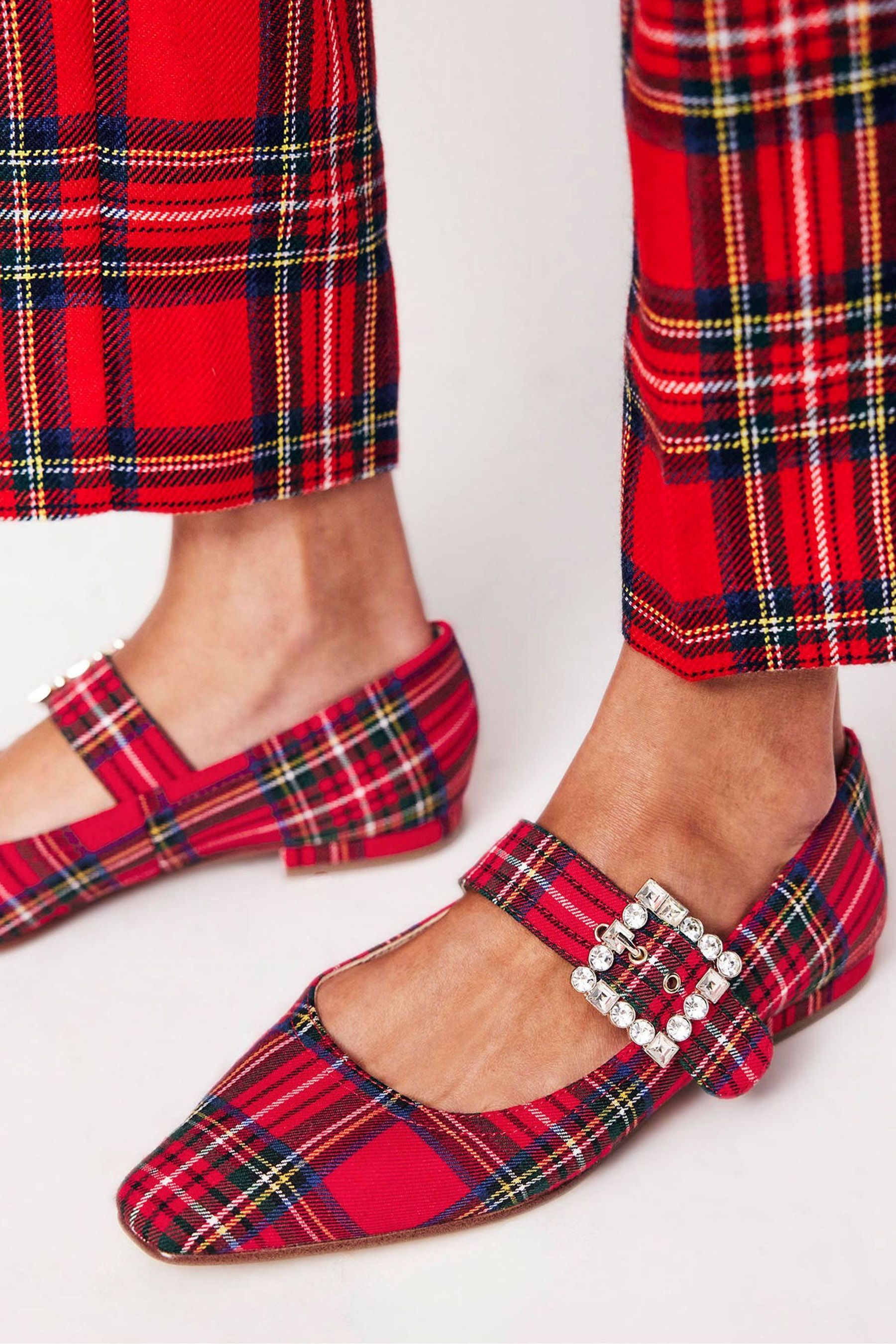 Buy Boden Red Vic Chisel Toe Mary Janes Shoes from Next Luxembourg