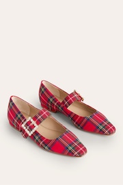 Boden Red Vic Chisel Toe Mary Janes Shoes - Image 3 of 5