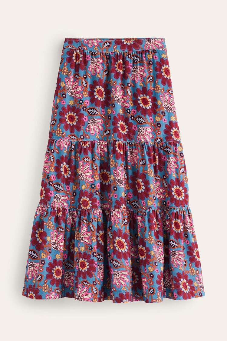 Boden Blue Viv Cord Tiered Maxi Skirt - Image 6 of 6