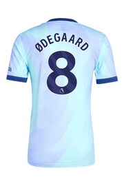 adidas orignal Blue Arsenal Third Authentic Shirt 2024-25 Odegaard 8 Printing - Image 3 of 3