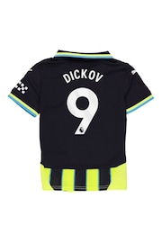 Puma Blue Kids Manchester City Away Shirt 2024-25 Dickov 9 Printing - Image 3 of 3