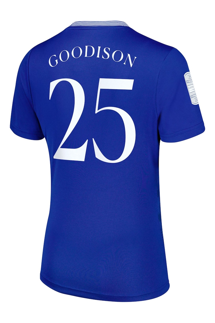 Castore Blue Womens Everton Home Replica Shirt 2024-25 with Goodison 25 Printing and Goodison Park Commemorative Patch - Image 3 of 3