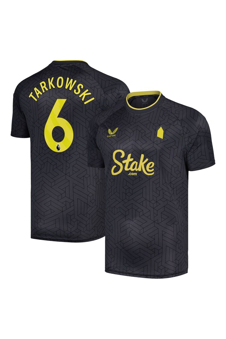 Castore Grey Everton Away Shirt 2024-25 Tarkowski 6 Printing - Image 1 of 3