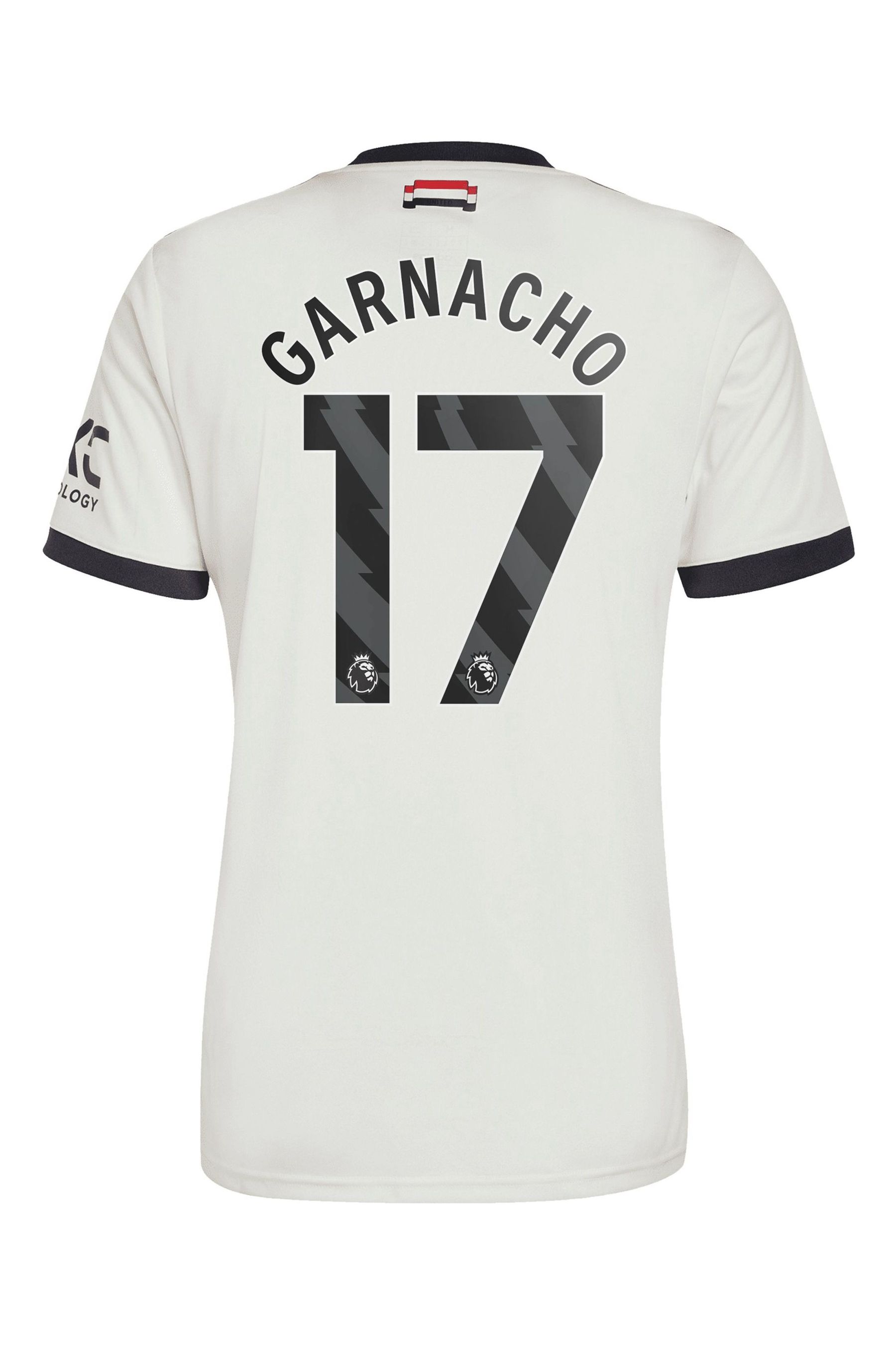 Buy adidas White Manchester United EPL Third Shirt 2024 25 with Garnacho 17 Printing from Next USA