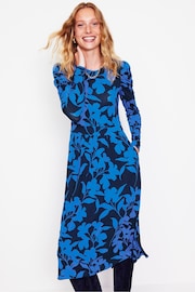 Boden Blue Puff Sleeve Blouson Dress - Image 5 of 6