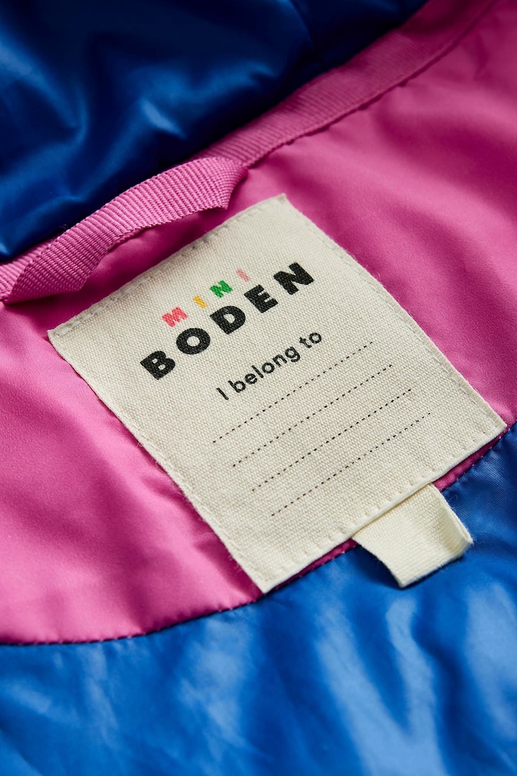 Boden Pink Rainbow Fun Padded Coat - Image 4 of 4