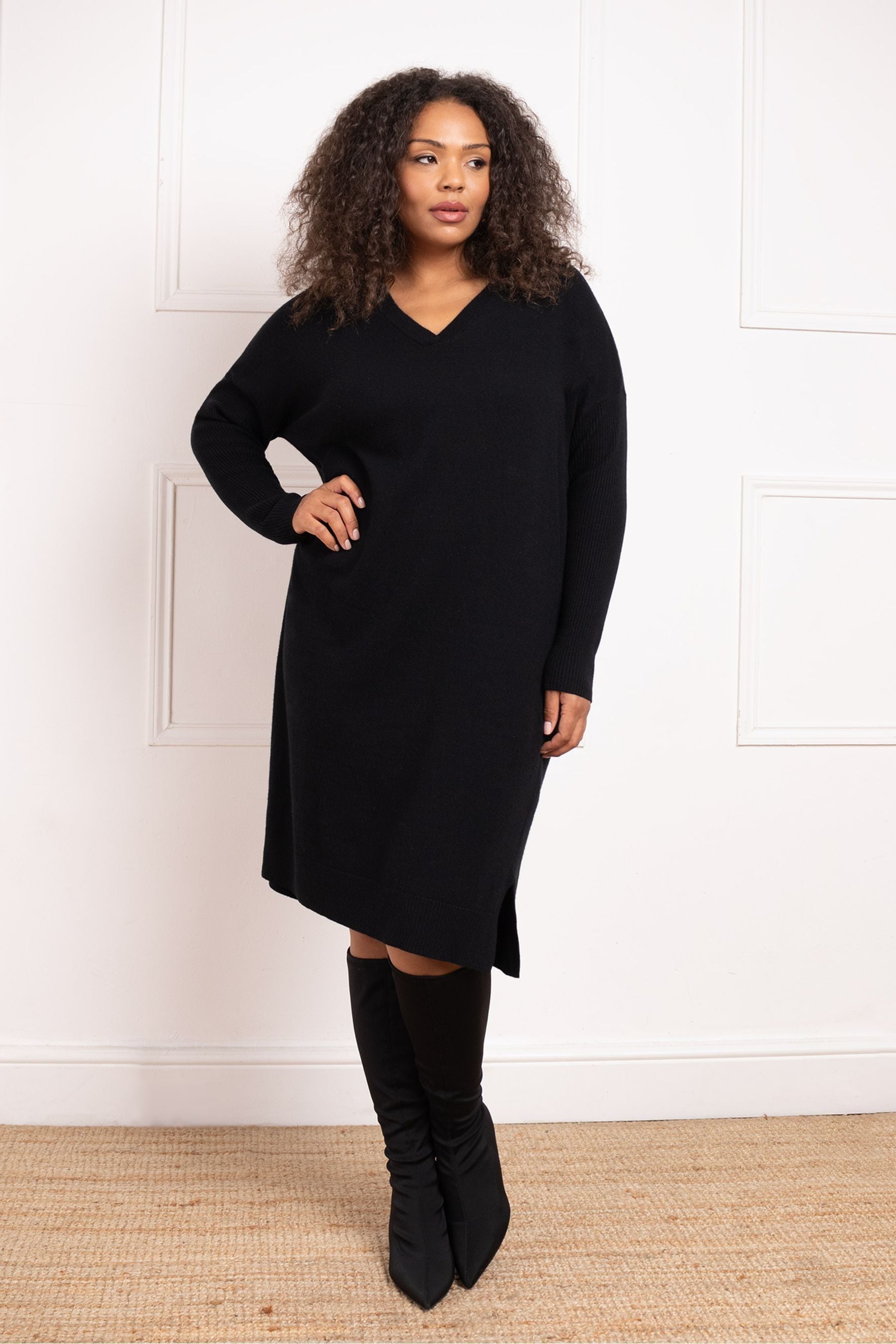 Jumper dress with tights deals