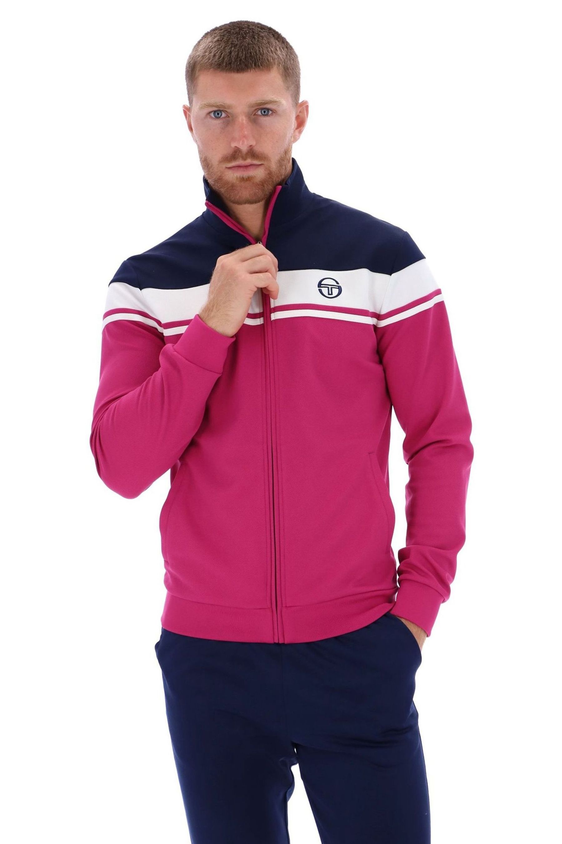 Buy Sergio Tacchini Pink Damarindo Track Top from Next Ireland