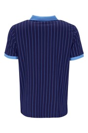 Fila Blue BB1 Striped 100% Cotton Polo Shirt - Image 5 of 5