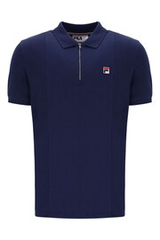 Fila Blue Anton 100% Cotton Polo Shirt - Image 4 of 5