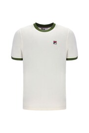 Fila Cream Marconi Ringer 100% Cotton T-Shirt - Image 4 of 5