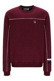 Fila Purple Adam Crew 100% Cotton Sweatshirt - Image 4 of 5