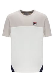 Fila Cream Tie Breaker 100% Cotton T-Shirt - Image 4 of 4