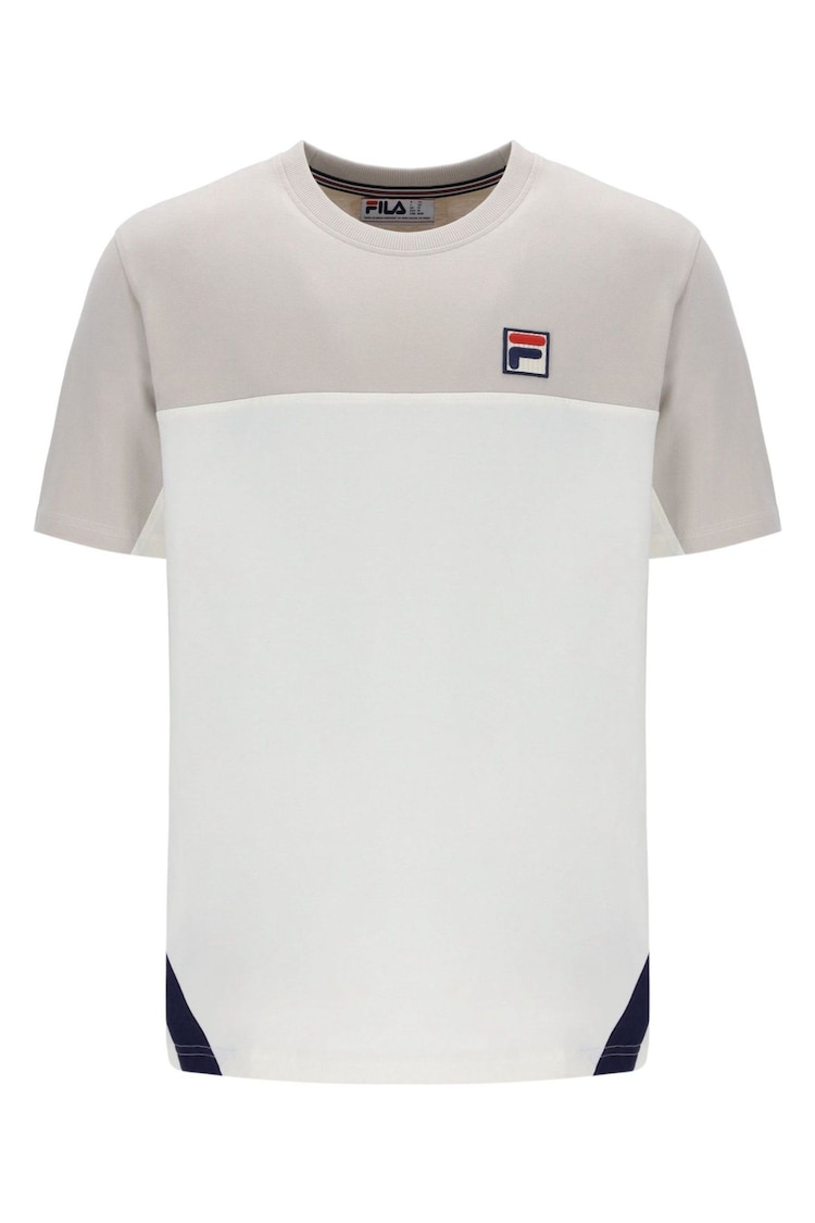 Fila Cream Tie Breaker 100% Cotton T-Shirt - Image 4 of 4