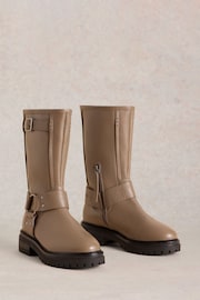 White Stuff Natural Bobbie Biker Boots - Image 2 of 4