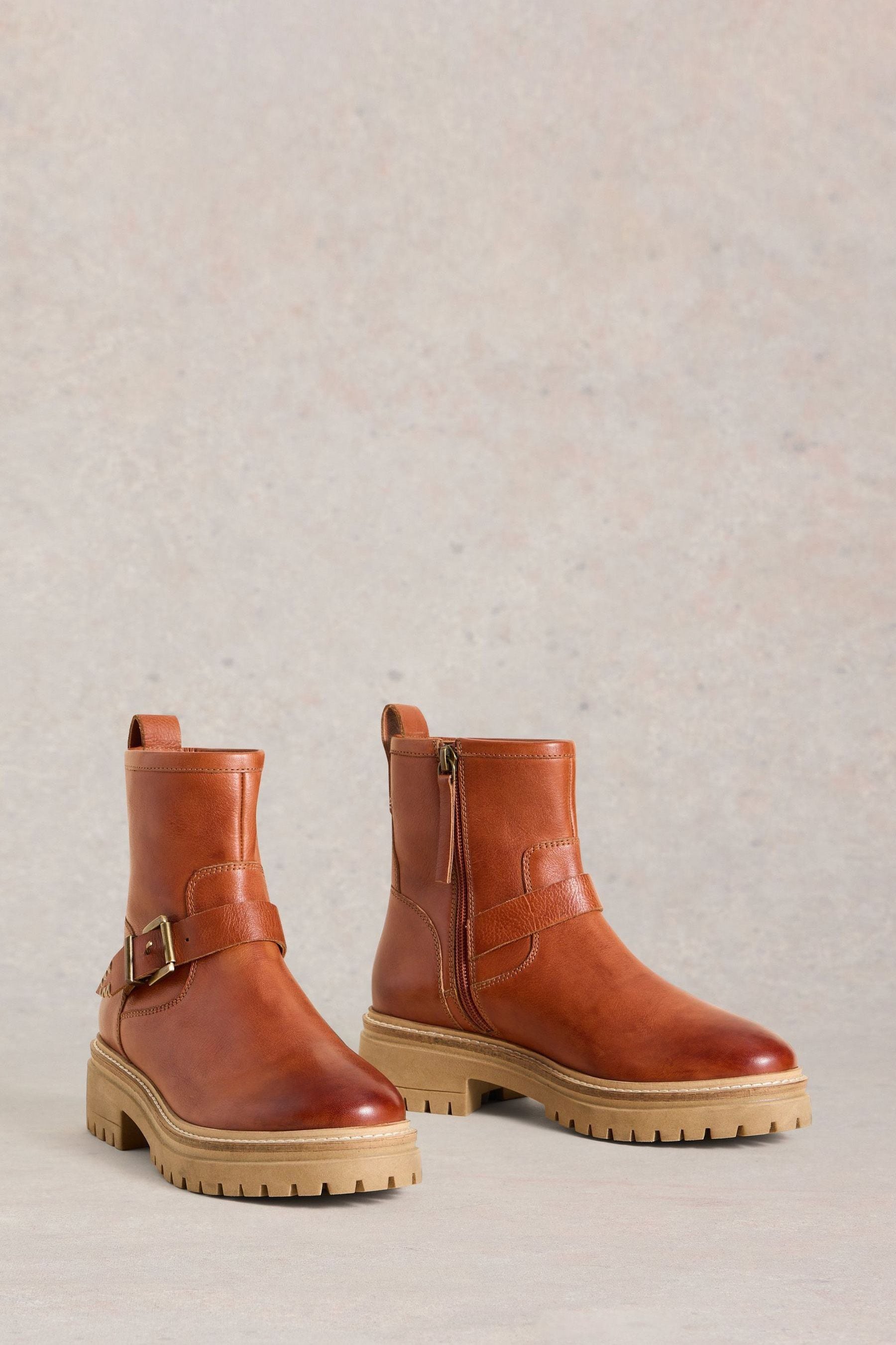 Buy White Stuff Red Birdy Crop Biker Boots from Next Ireland