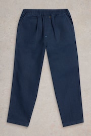 White Stuff Blue 100% Cotton Rory Twill Trousers - Image 1 of 3