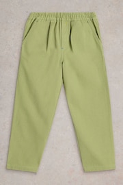 White Stuff Green 100% Cotton Rory Twill Trousers - Image 1 of 3